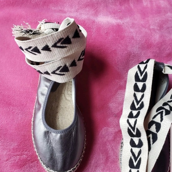 New Free People Ankle Wrap Leather Flats EUR 37 - Picture 4 of 7